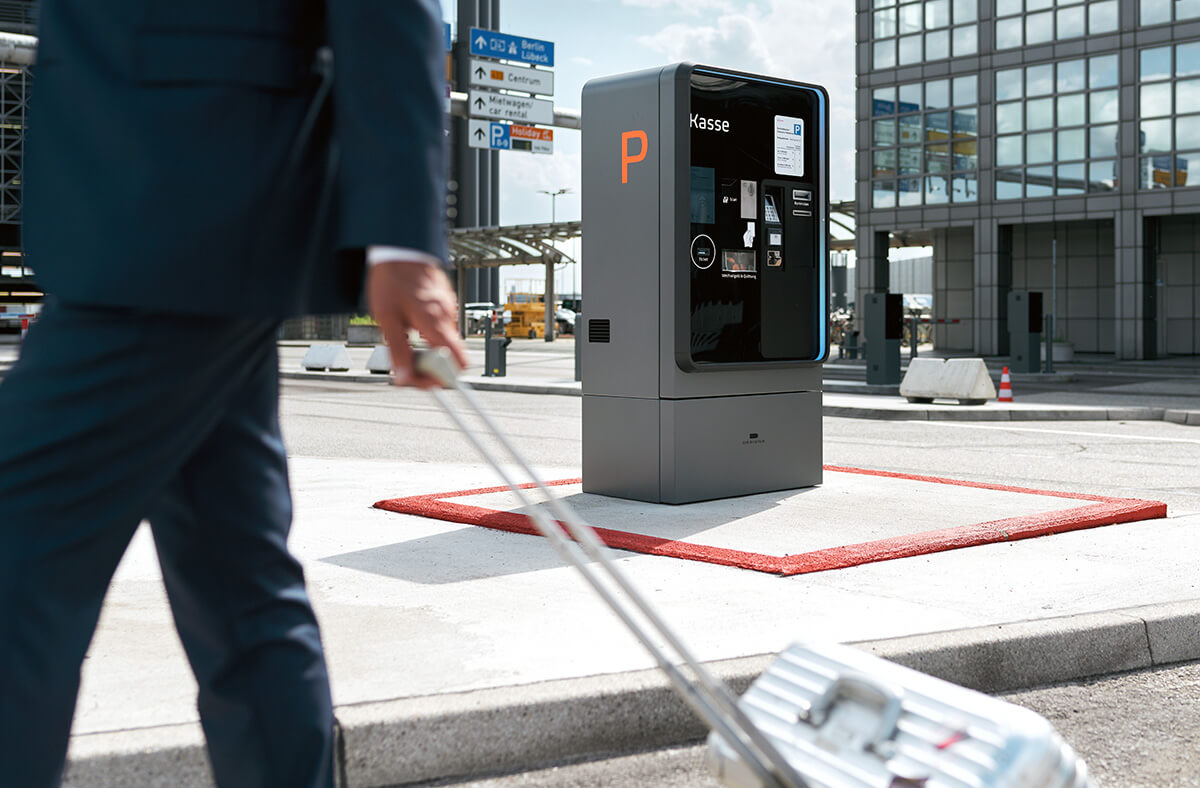 DESIGNA CONNECT pay station Hamburg Airport kiss&fly